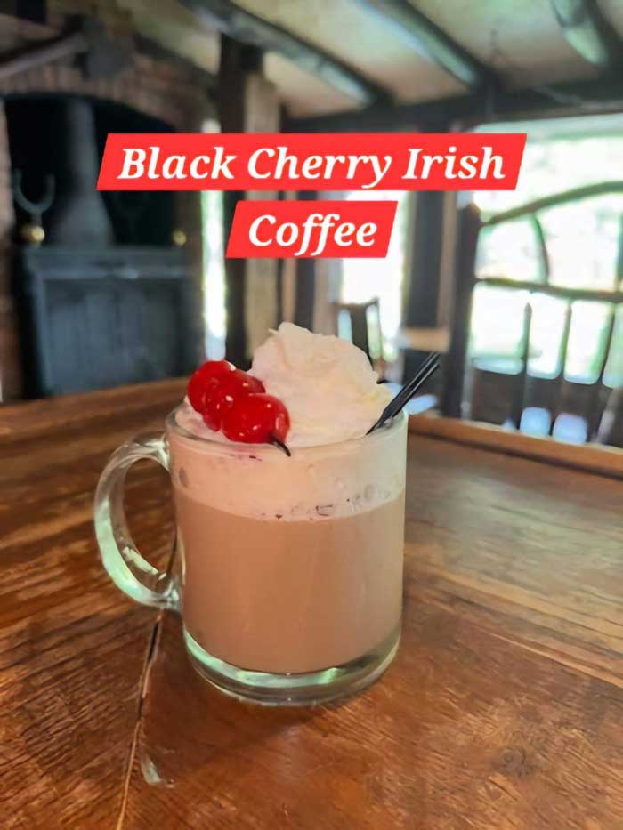 Black Cherry Irish Coffee is a fall drink at the Fox and Hounds.