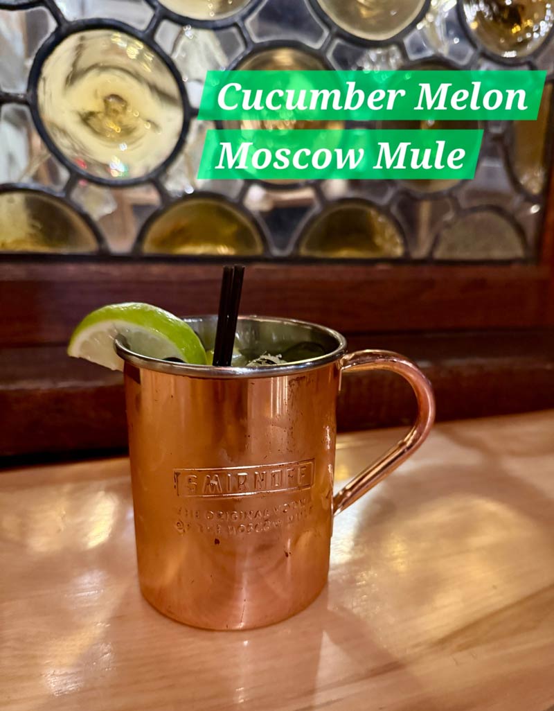 Try a Cucumber Mint Moscow Mule this spring at Fox and Hounds Restaurant