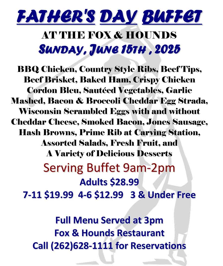 Fathers Day Buffet 2025 at Fox and Hounds Fathers Day Buffet 2025 at Fox and Hounds