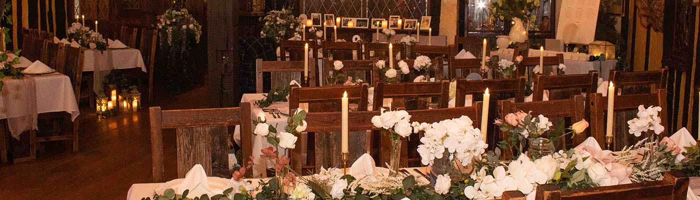 Fox and Hounds for wedding rehersals, family dinners, coporate dinners and more