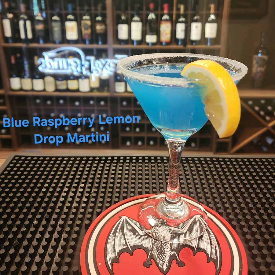 Blue Rspberry Lemon Drop Martini